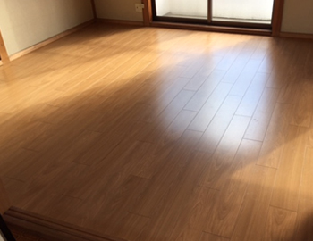 長野市床張替え工事事例和室畳からフローリングへの変更完成